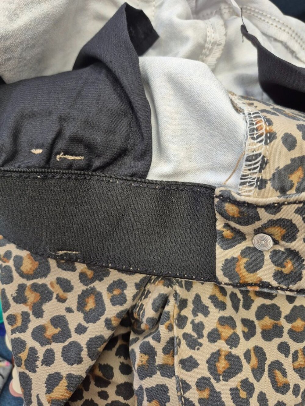 Knox Rose Womens Leopard Print Ankle Skinny Pants Size 8 Comfort Waist Stretch F - Picture 6 of 12